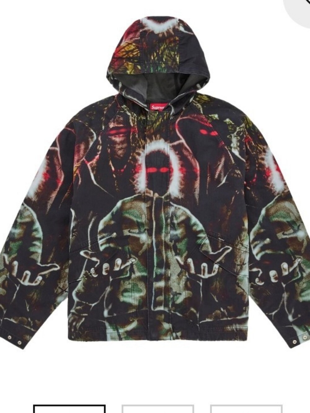 2XL Supreme Hooded Raglan Art Dealer Camo Jacket SS26